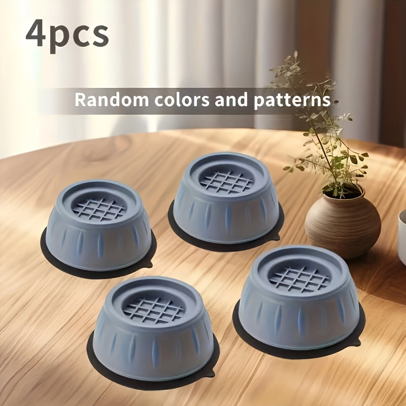 Illustration of reduced noise thanks to anti-vibration pads on a table
