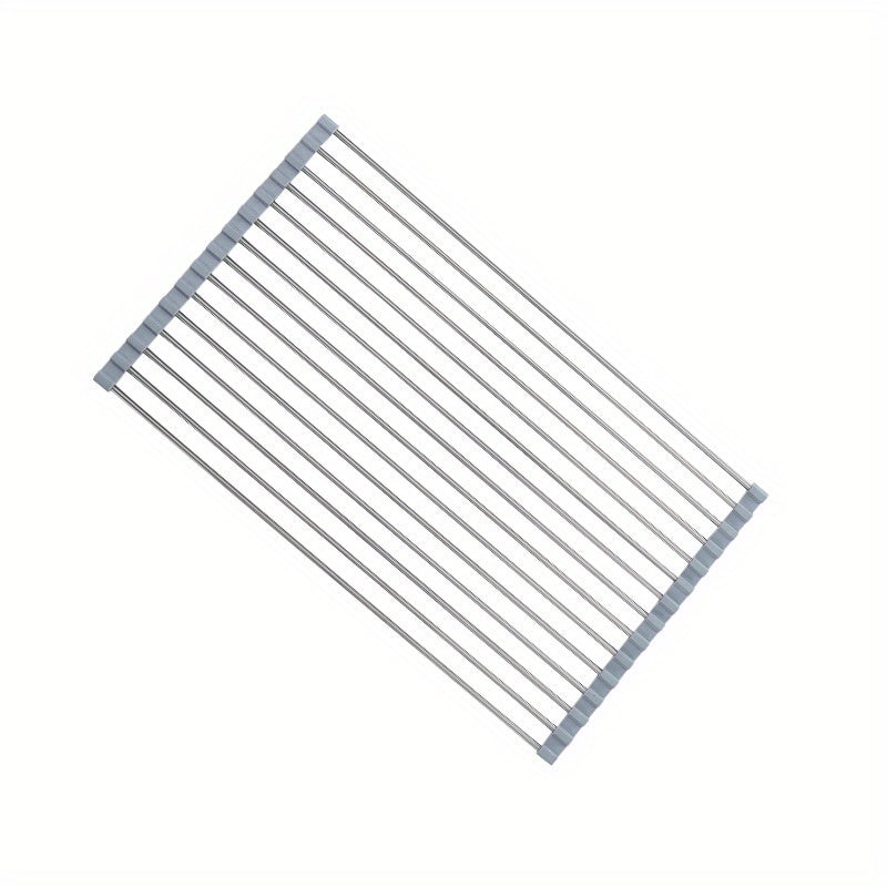 Stainless Steel Roll-Up Dish Drying Rack - EpicTrends 