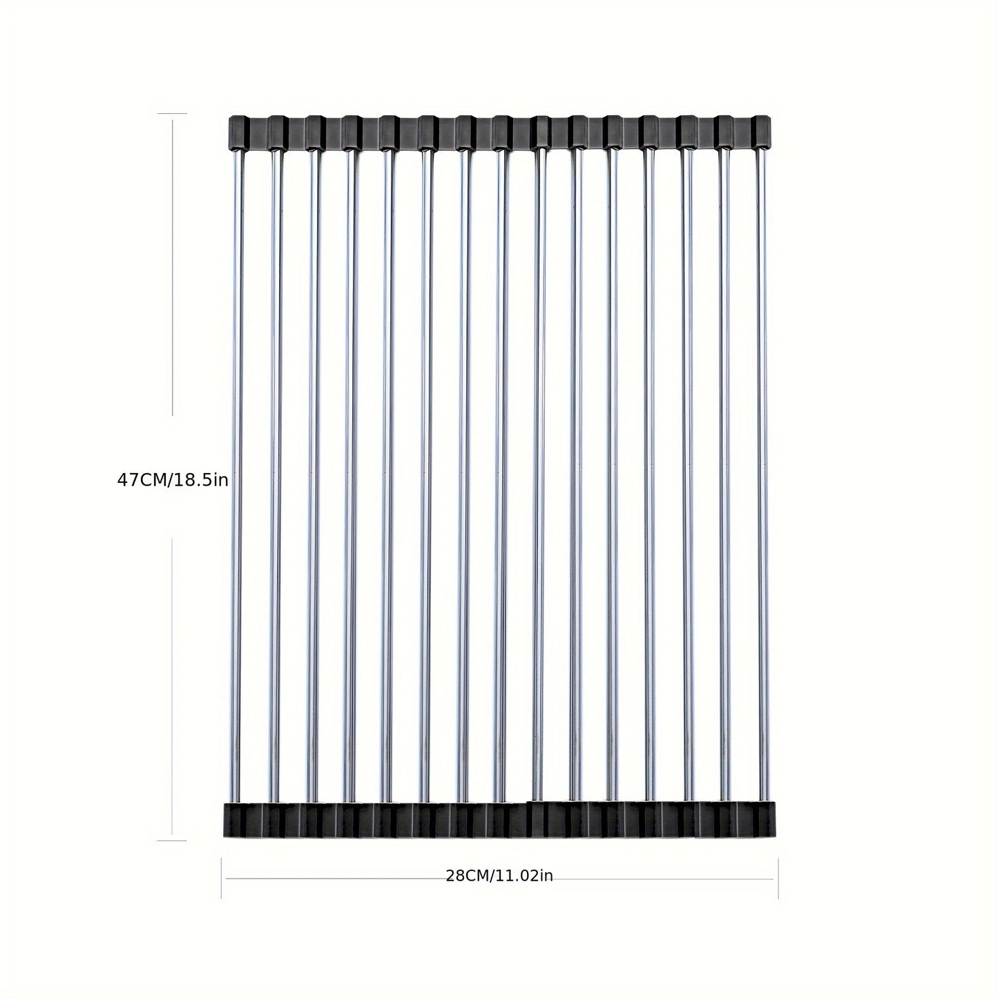 Stainless Steel Roll-Up Dish Drying Rack - EpicTrends 