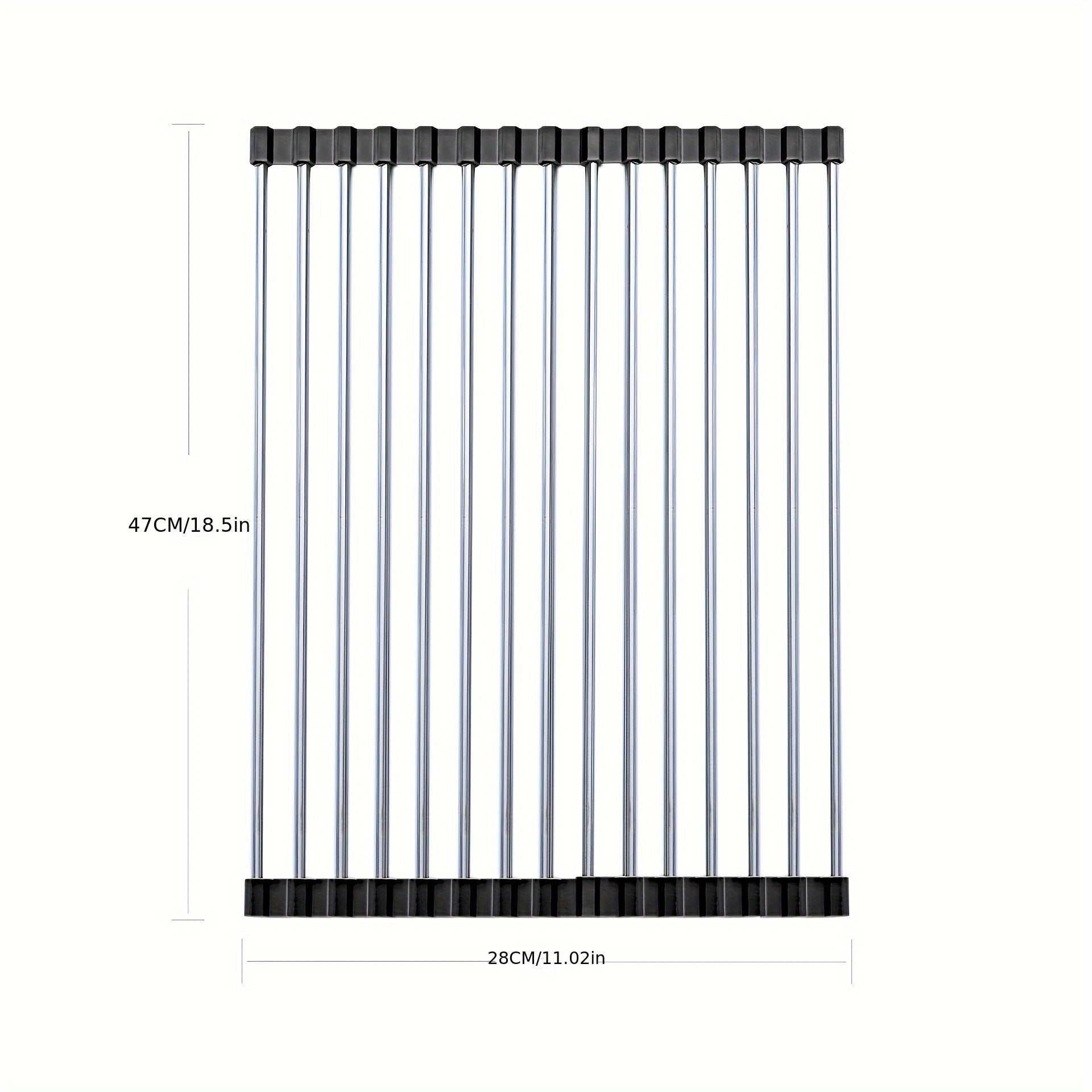 Stainless Steel Roll-Up Dish Drying Rack - EpicTrends 