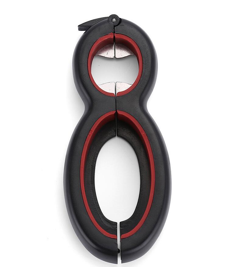 Close-up view of the 6-in-1 opener black