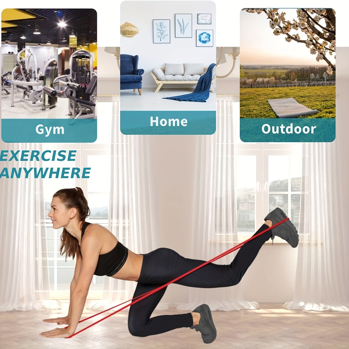 Exercice anywhere with the resistance bands