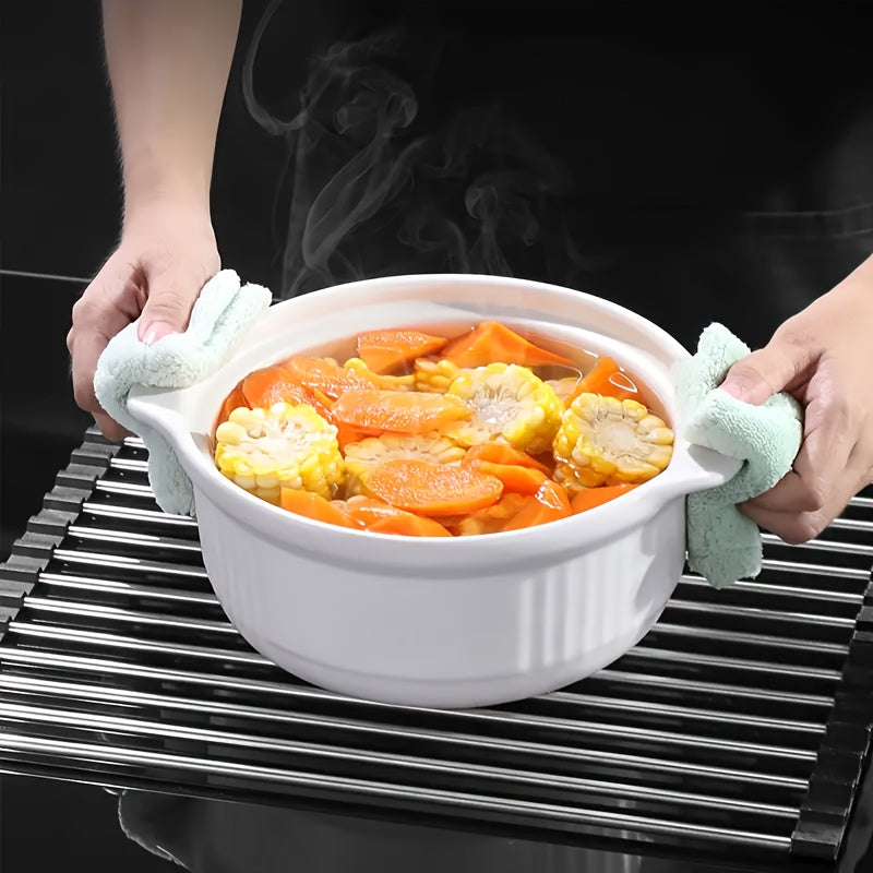 Stainless Steel Roll-Up Dish Drying Rack - EpicTrends 