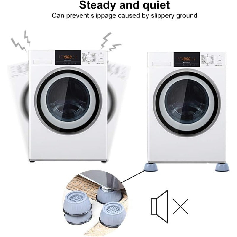 Illustration of reduced noise thanks to anti-vibration pads