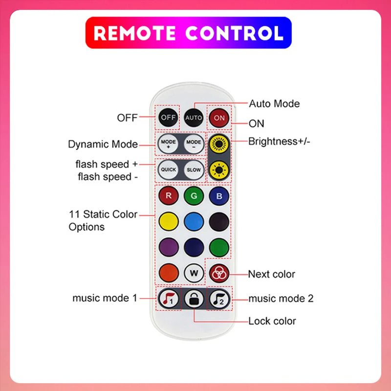 Remote control Neon lights