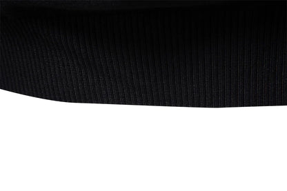 Textured Chest Quarter-Zip Sweater