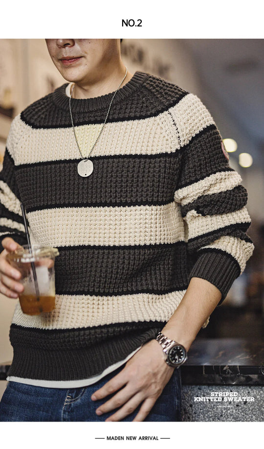 Hudson Striped Knit Pullover