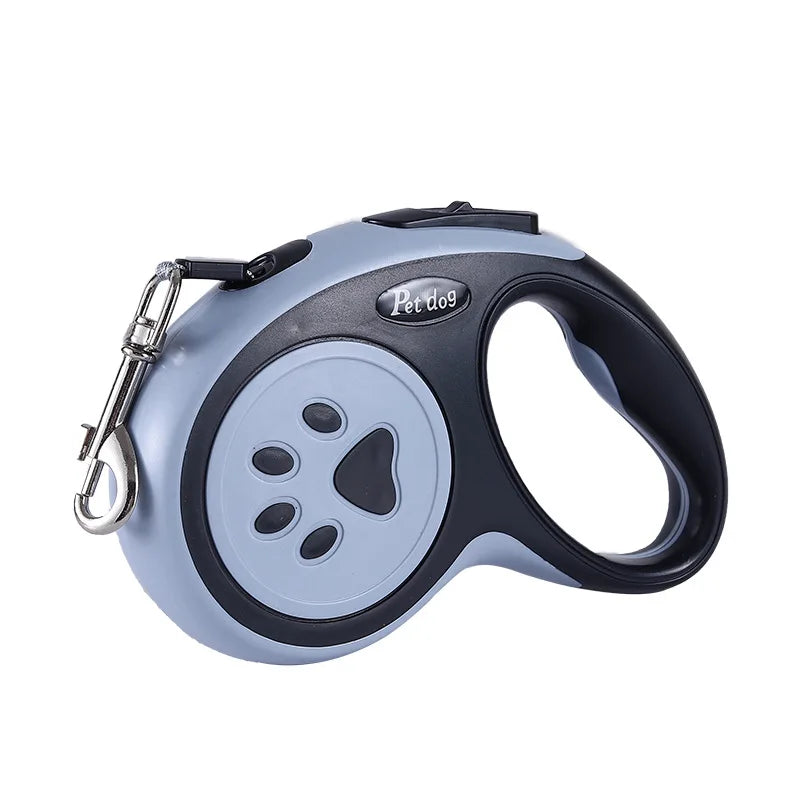 Grey tangle-free leash extended to 3 meters