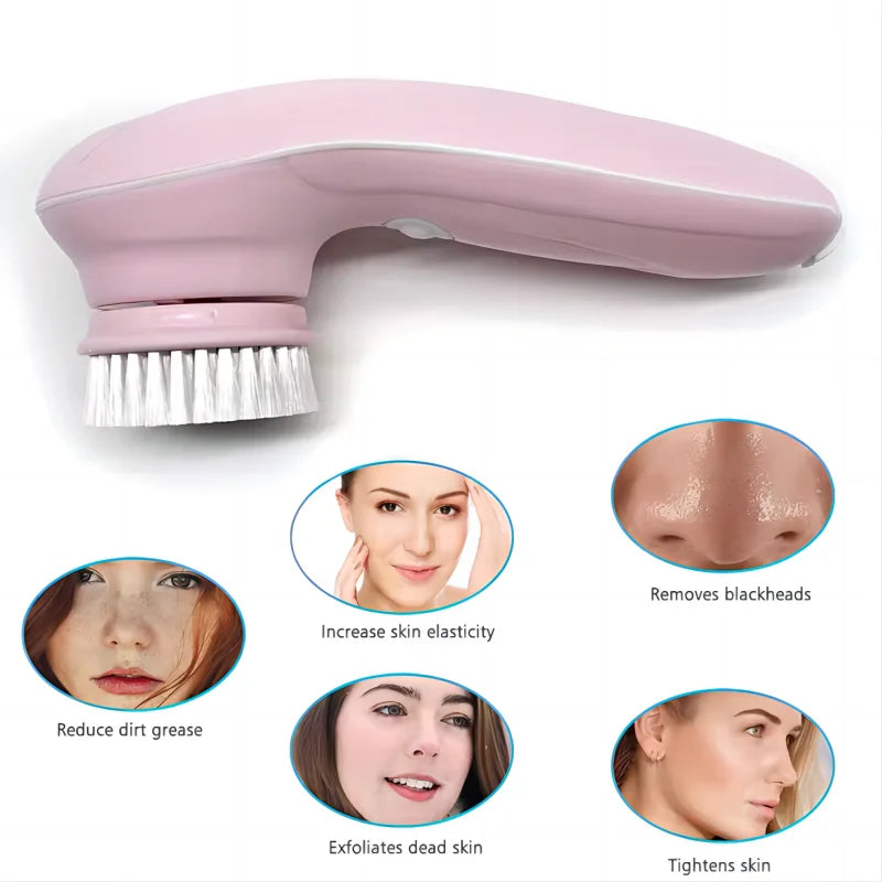 Close-up of bristles removing blackheads and impurities