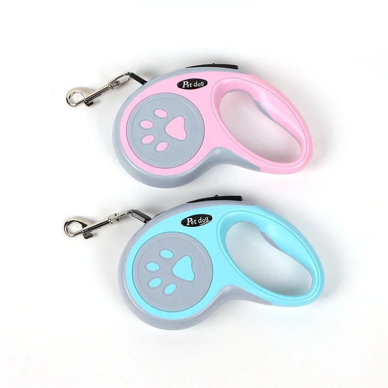 Blue-Pink tangle-free leash extended to 3 meters