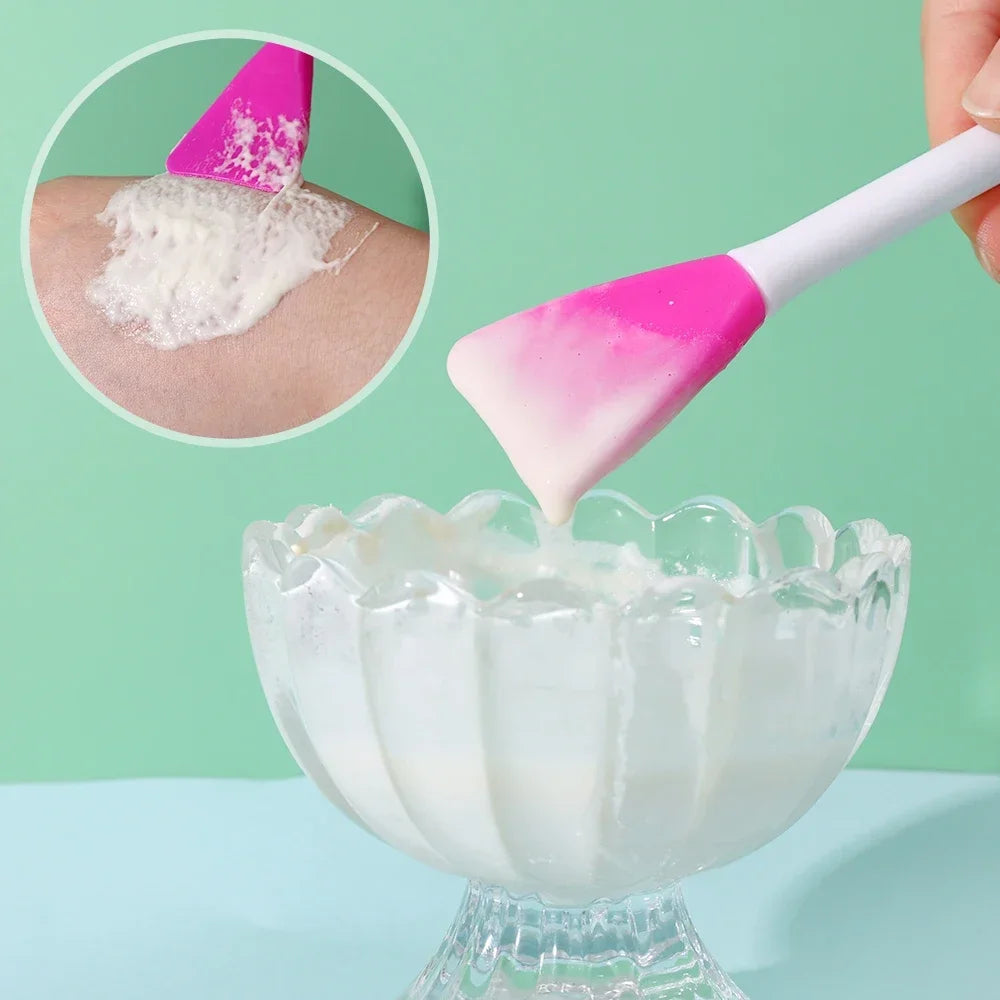 Double-Head Silicone Mask Applicator – Brush & Spoon in One