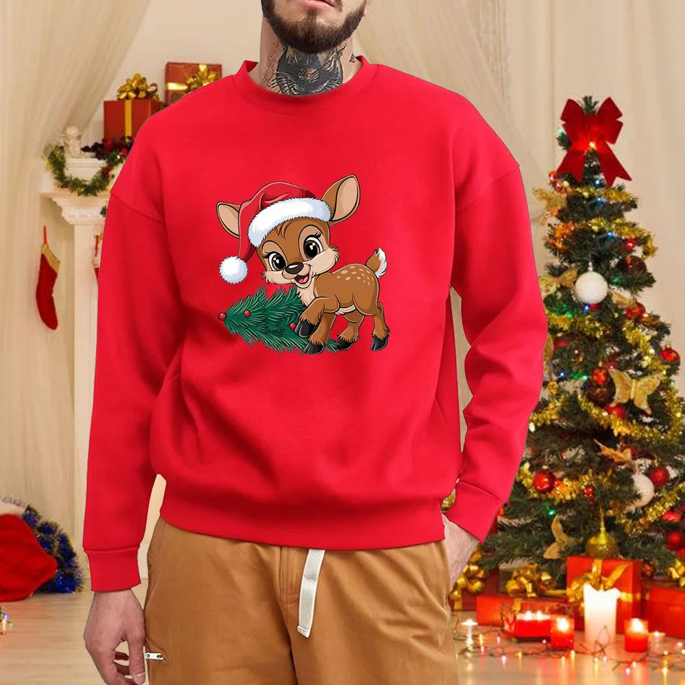 Festive Elk Christmas Sweater
