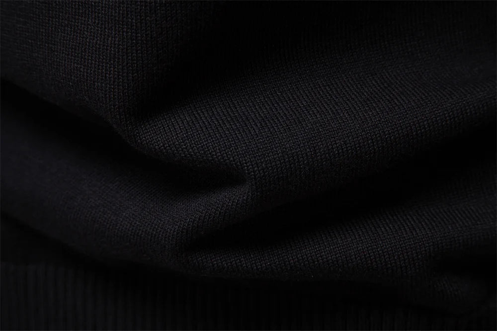 Textured Chest Quarter-Zip Sweater