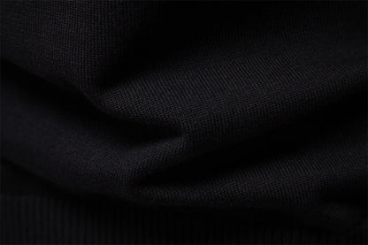 Textured Chest Quarter-Zip Sweater