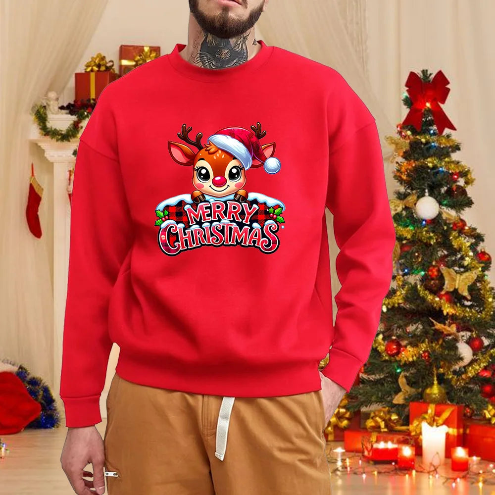 Festive Elk Christmas Sweater