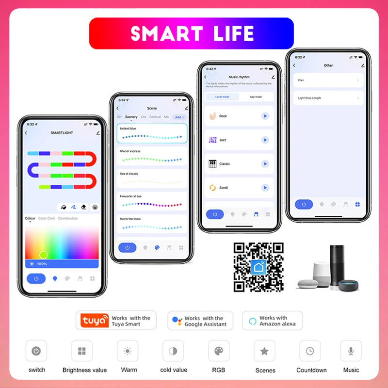 Smart LED strip lights app