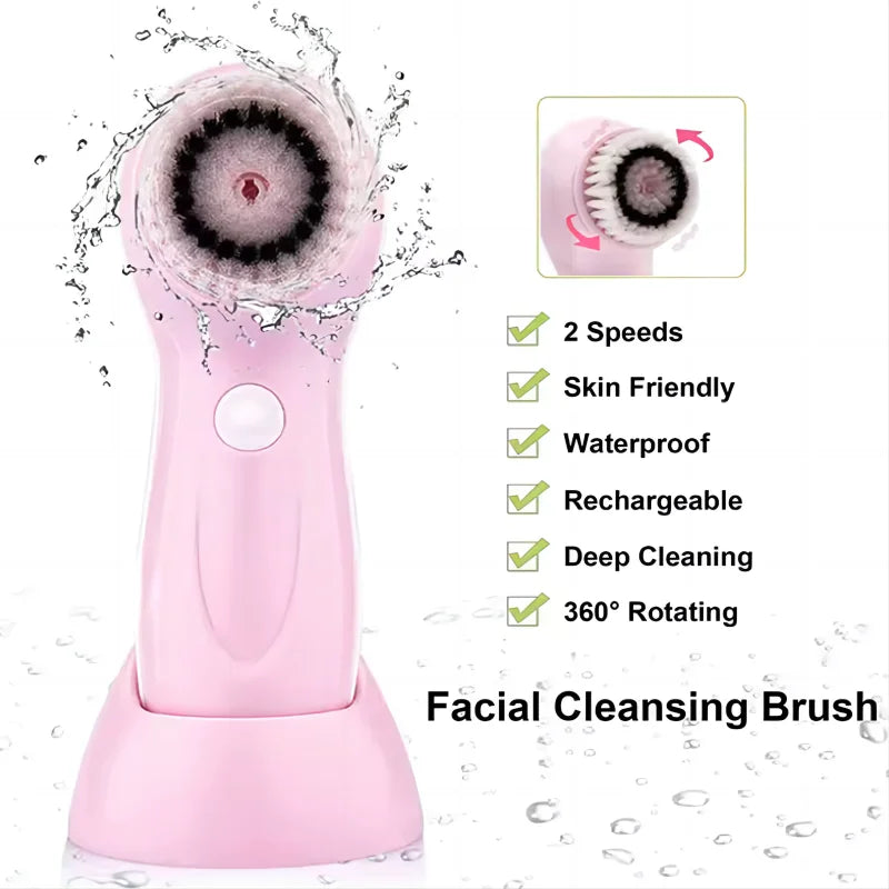 Electric facial cleansing brush specs