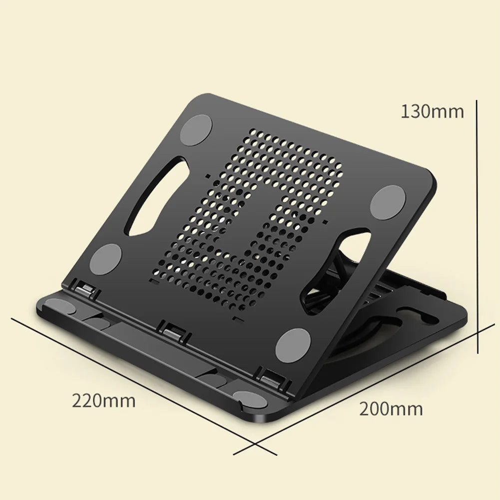 Black adjustable laptop stand 