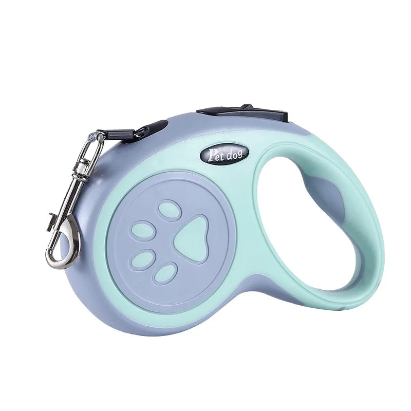 Blue tangle-free leash extended to 3 meters