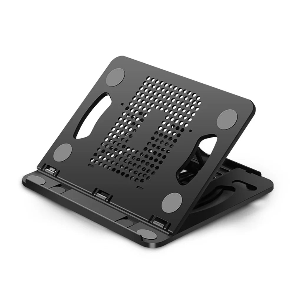 Black adjustable laptop stand