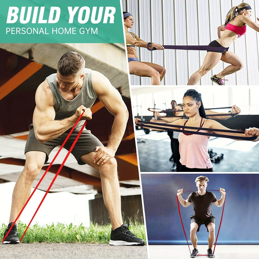 Pull-up assist exercise with a red TPE resistance band